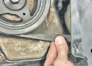 Ремень привода навесного оборудования (ремень генератора, кондиционера) - проверка, регулировка, замена
