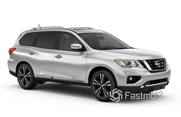 Nissan Pathfinder 2016 для США, вид сбоку