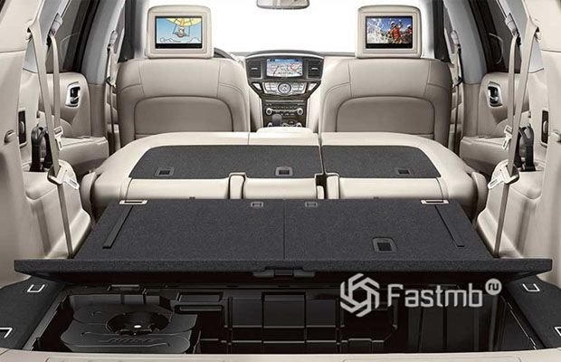 Nissan Pathfinder 2016 для США, багажное отделение