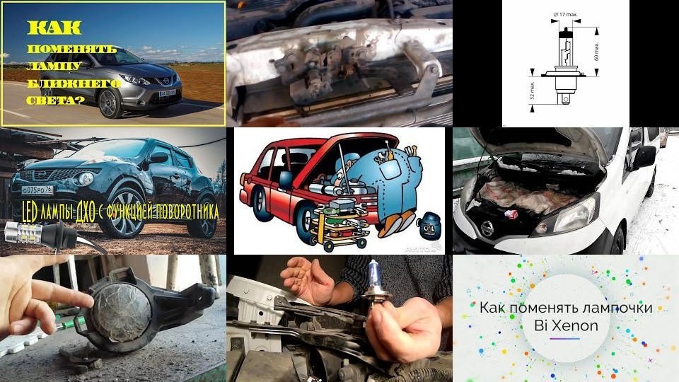 Как заменить лампочки ближнего света ниссан жук - AsiaMotors